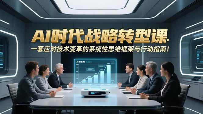 （16989期）AI时代战略转型课：一套应对技术变革的系统性思维框架与行动指南！-尤课网创