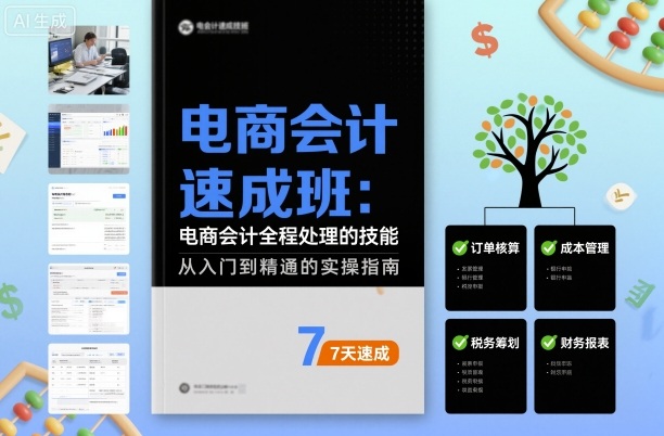 电商会计速成班,电商会计全程处理的技能-尤课网创