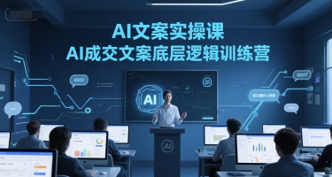 AI文案实操课，AI成交文案底层逻辑训练营-尤课网创