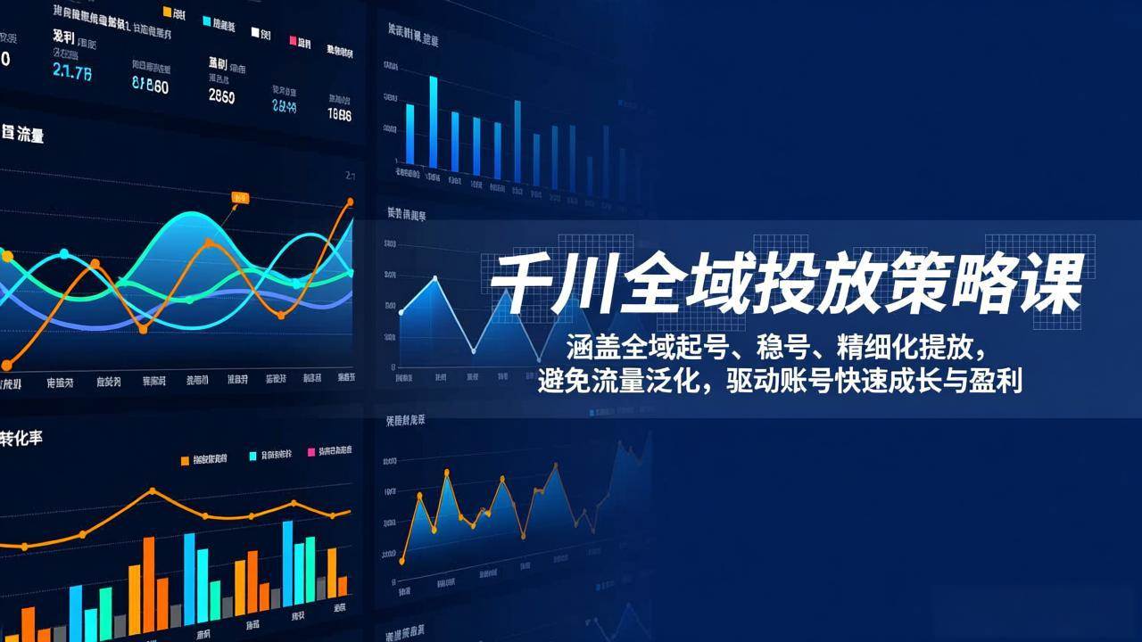 (17285期)千川全域投放策略课:涵盖全域起号、稳号、精细化投放,避免流量泛化,驱动账号快速成长与盈利-尤课网创