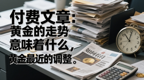 付费文章：黄金的走势意味着什么，如何看待黄金最近的调整-尤课网创