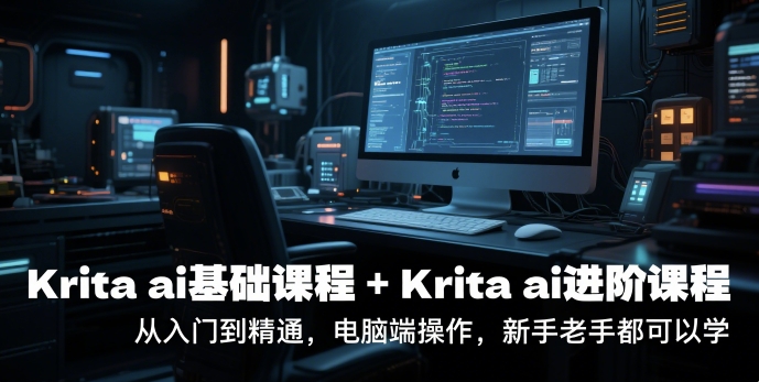 krita ai基础课程+Krita ai进阶课程，从入门到精通，电脑端操作，新手老手都可以学-尤课网创