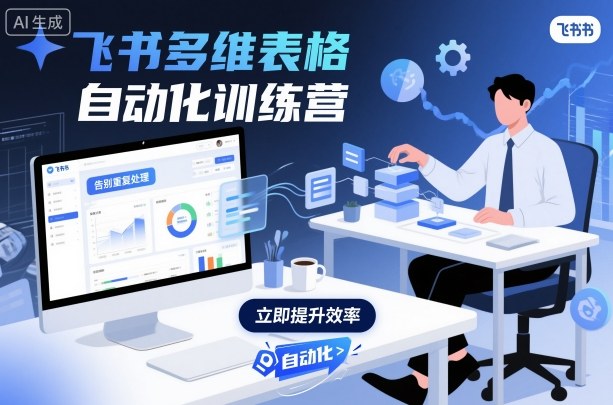 飞书多维表格自动化训练营,手把手教你告别重复处理,用多维表格开启高效办公新模式-尤课网创