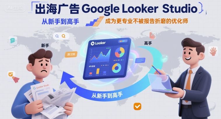 出海广告Google Looker Studio从新手到高手，成为更专业不被报告折磨的优化师-尤课网创