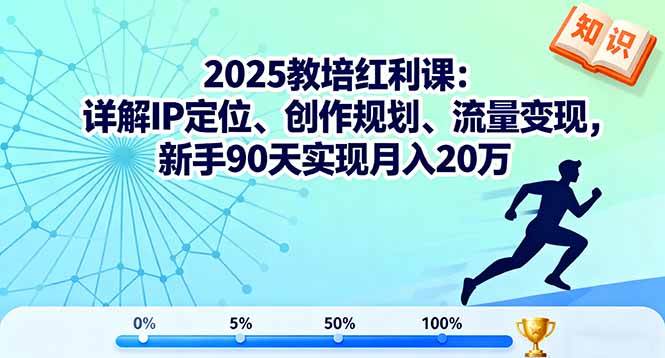 (16178期)2025教培红利课:详解IP定位、创作规划、流量变现,新手90天实现月入20万-尤课网创