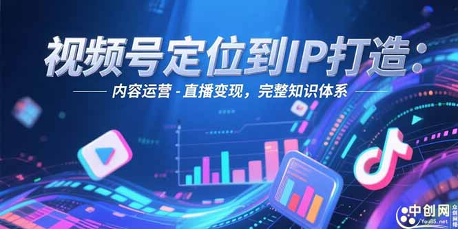 视频号定位到IP打造：账号搭建-内容运营-直播变现，完整知识体系-尤课网创