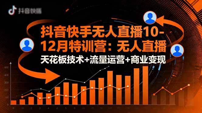 （16372期）抖音快手无人直播10-12月特训营：无人直播天花板技术+流量运营+商业变现-尤课网创