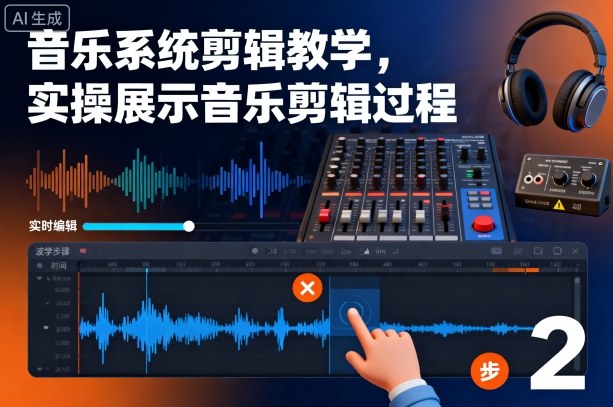 音乐系统剪辑教学，实操展示音乐剪辑过程-尤课网创