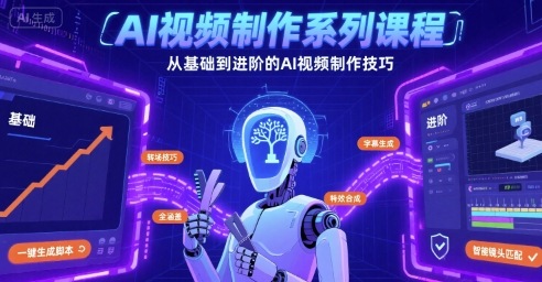 AI视频制作系列课程，从基础到进阶的AI视频制作技巧全涵盖-尤课网创