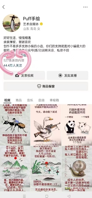 Puff手绘视频号分成项目，三天过分成计划，简单易上手，适合新手-尤课网创