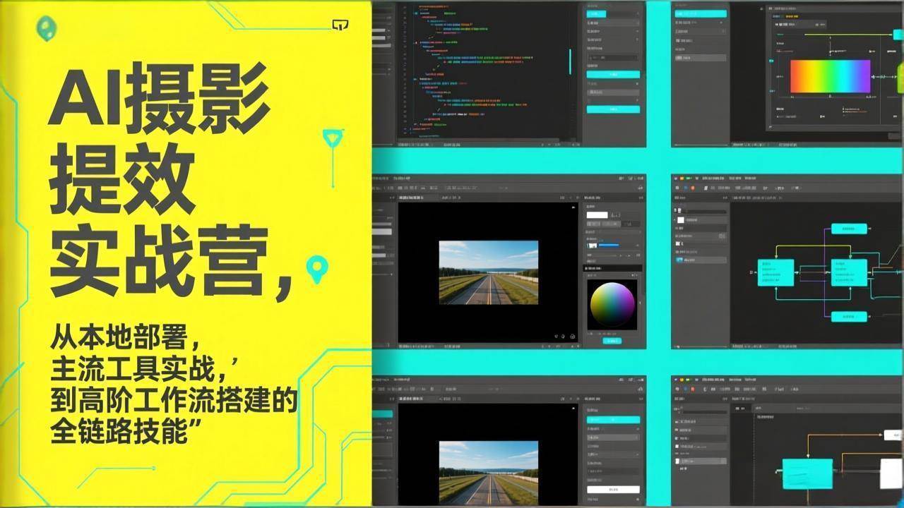 （17393期）AI+摄影提效实战营，从本地部署，主流工具实战，到高阶工作流搭建的全链路技能-尤课网创