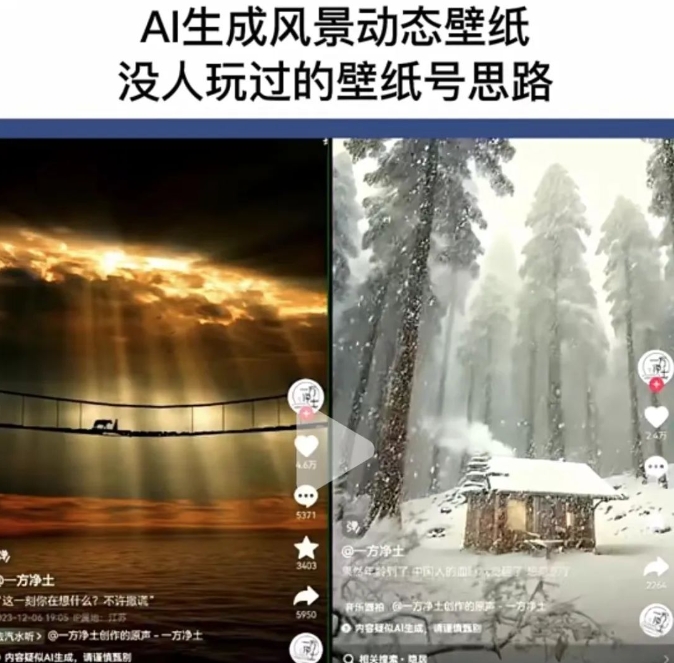 图片[2]-AI风景号7天涨粉10W，小白也能1分钟掌握的视频制作教程