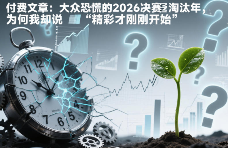 付费文章：大众恐慌的2026决赛淘汰年，为何我却说“精彩才刚刚开始”？-尤课网创