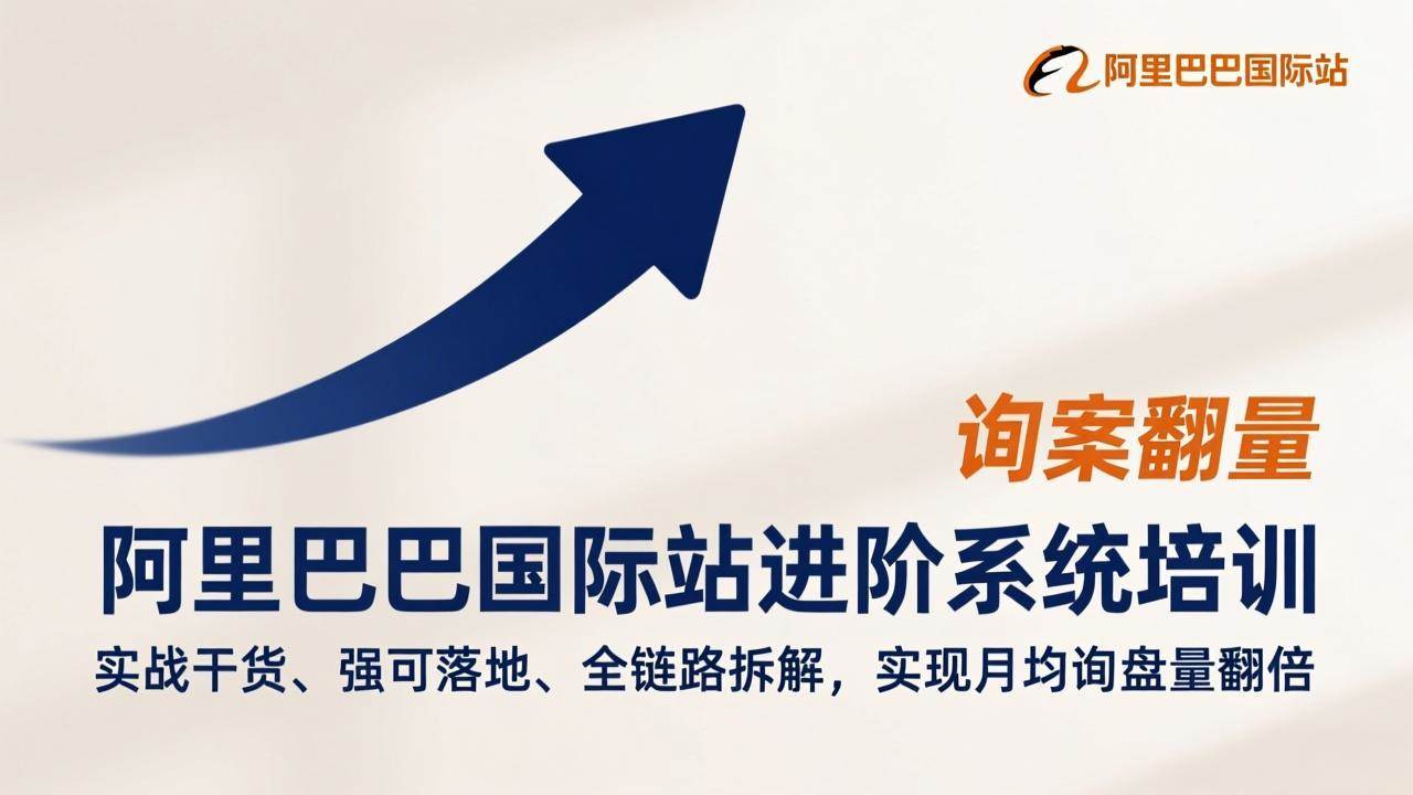 （17335期）阿里巴巴国际站进阶系统培训，实战干货、强可落地、全链路拆解，实现月均询盘量翻倍-尤课网创