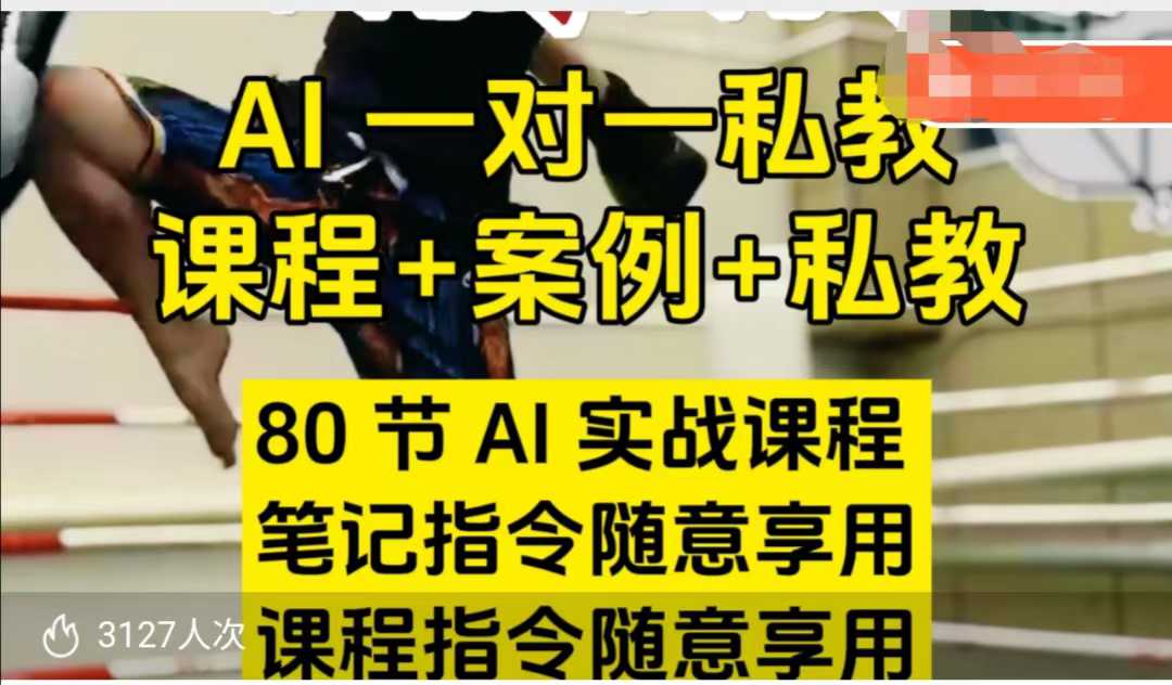 AI指令实战课，课程+案例，80节AI实战课程，笔记指令随意享用，课程指令随意享用（更新7月）-尤课网创