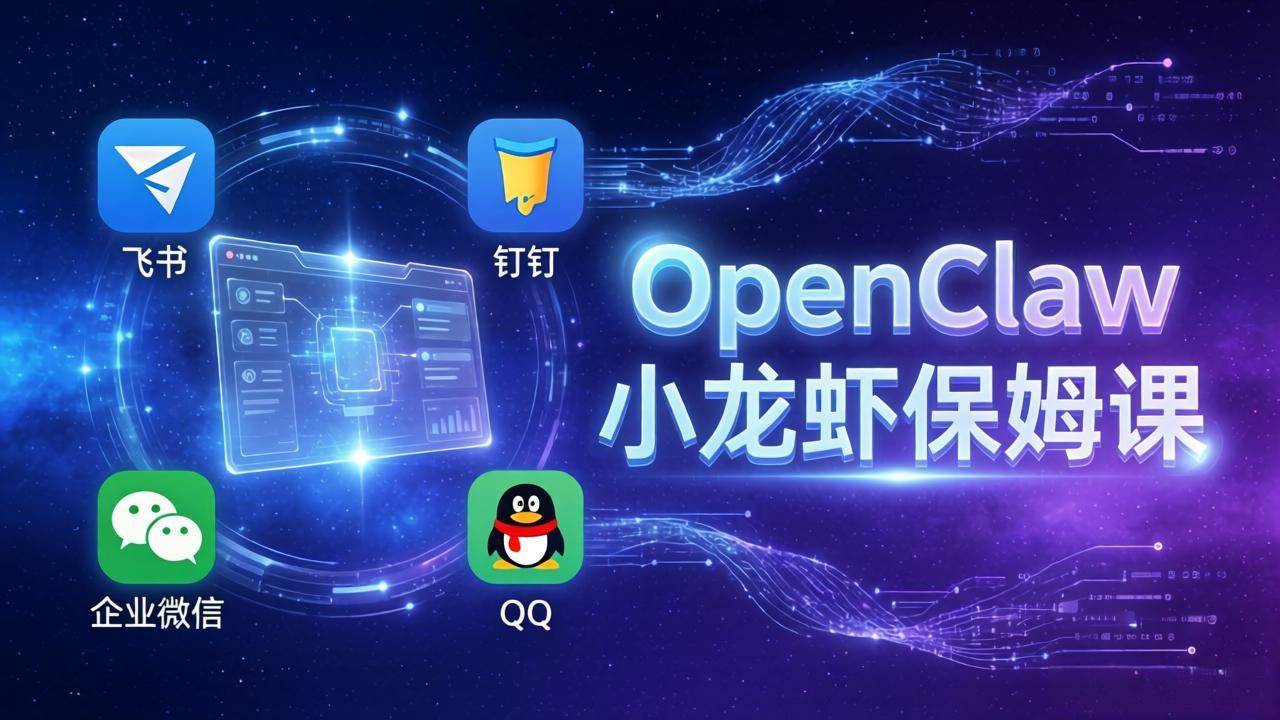 （17614期）OpenClaw小龙虾保姆课： Windows/macOS/Linux/Docker全系统安装，飞书+钉钉+企业微信+QQ 全接入-尤课网创