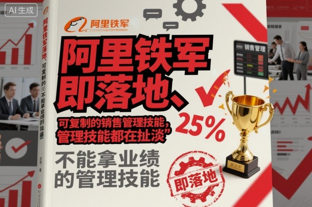 阿里铁军即落地、可复制的销售管理技能，不能拿业绩的管理技能都在扯淡-尤课网创