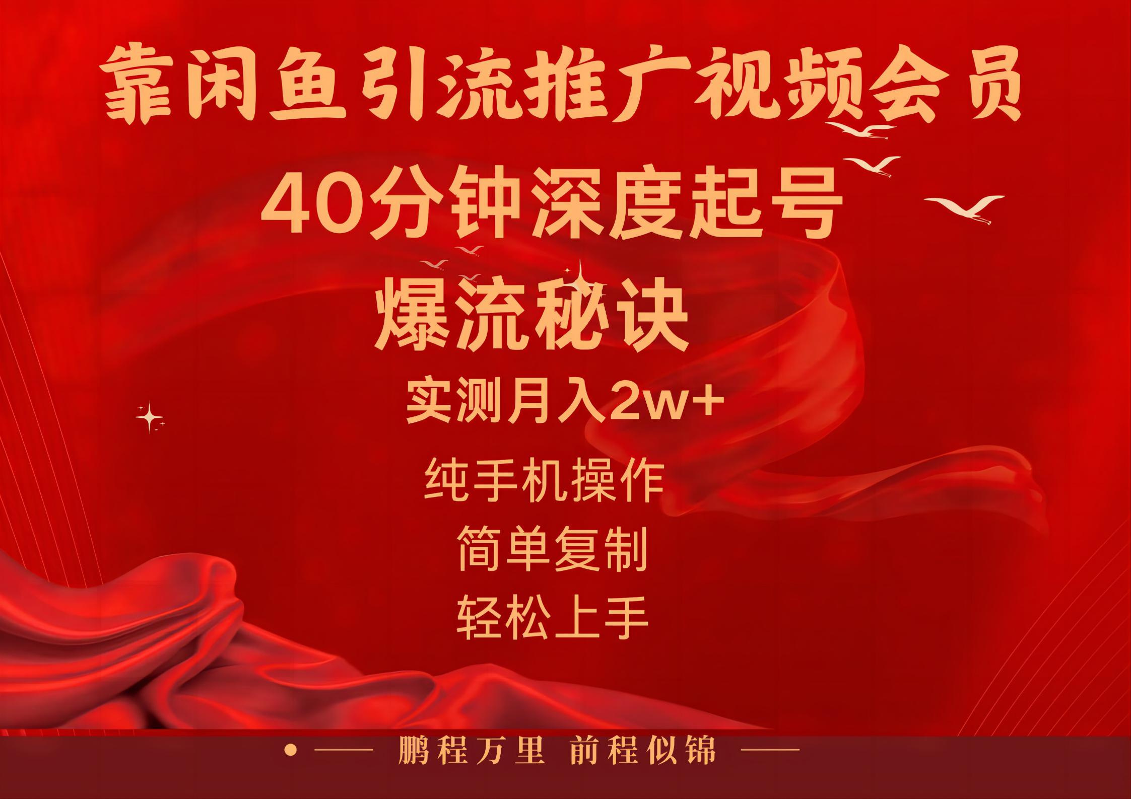 （10895期）闲鱼暴力引流推广视频会员，能做到日入2W+，操作简单-尤课网创