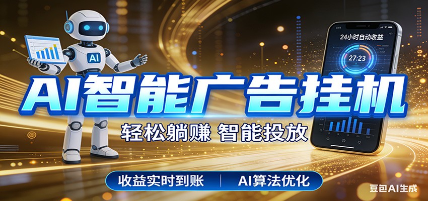 智能广告挂机新时代,利用碎片化时间实现稳定被动收益,AI帮你持续盈利-尤课网创