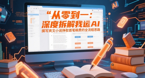 从零到一：深度拆解我运用AI撰写爽文小说挣取首笔稿费的全流程思路-尤课网创