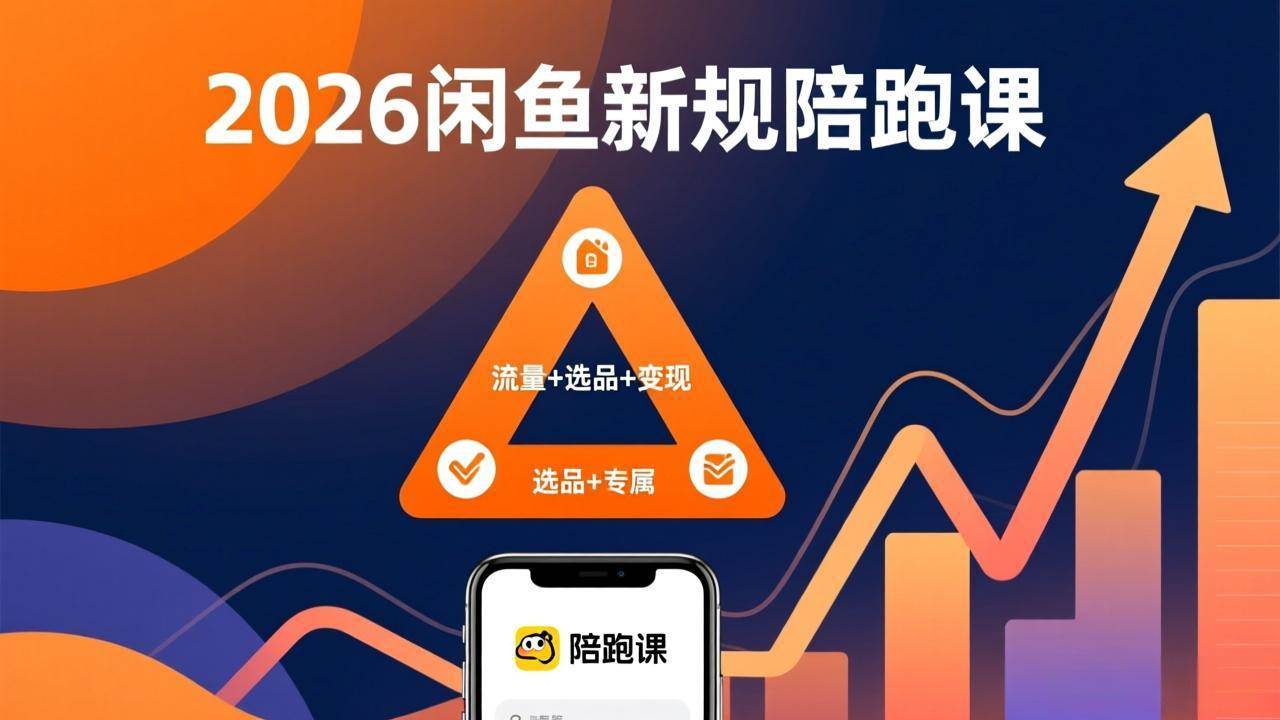 （17483期）2026闲鱼高阶陪跑课全新上线，带你吃透新规玩转选品流量，从零搭建稳定变现盈利体系-尤课网创