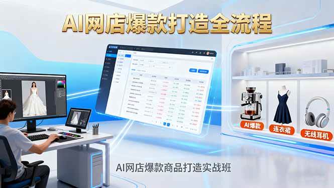 （16326期）AI网店爆款商品打造实战班：AI技术实现商品图智能处理，快速搭建AI网店-尤课网创