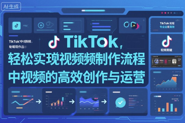 TikTok中视频制做流程，轻松实现Tk中视频的高效创作与运营-尤课网创