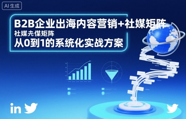 B2B企业出海内容营销+社媒矩阵，从0到1的系统化实战方案-尤课网创