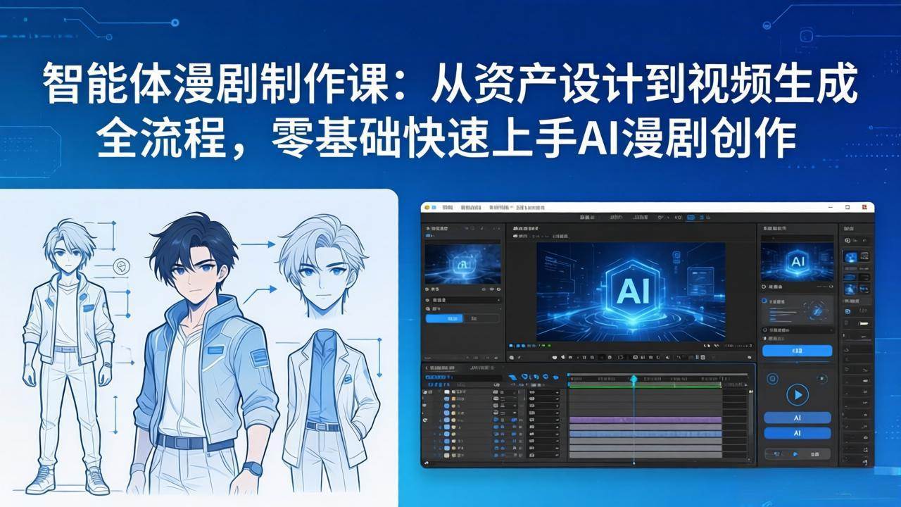 （17709期）智能体漫剧制作课：从资产设计到视频生成全流程，零基础快速上手AI漫剧创作-尤课网创