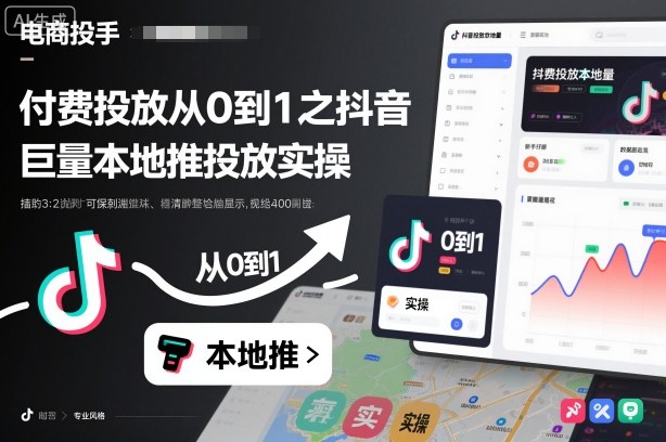 付费投放从0到1之抖音巨量本地推投放实操-尤课网创