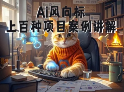 Ai风向标-附100种项目案例玩法-0基础小白到大神ai视频商业应用教学-尤课网创