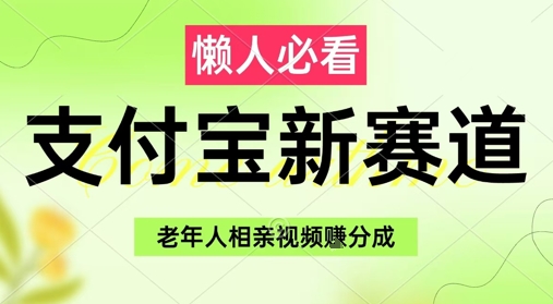 支付宝新赛道，利用老年人相亲视频，挣分成收益，轻松月入过W，操作简单-尤课网创