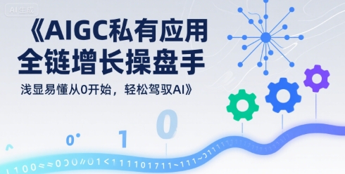 AIGC私有化应用全链增长操盘手，浅显易懂从0开始，轻松驾驭AI-尤课网创