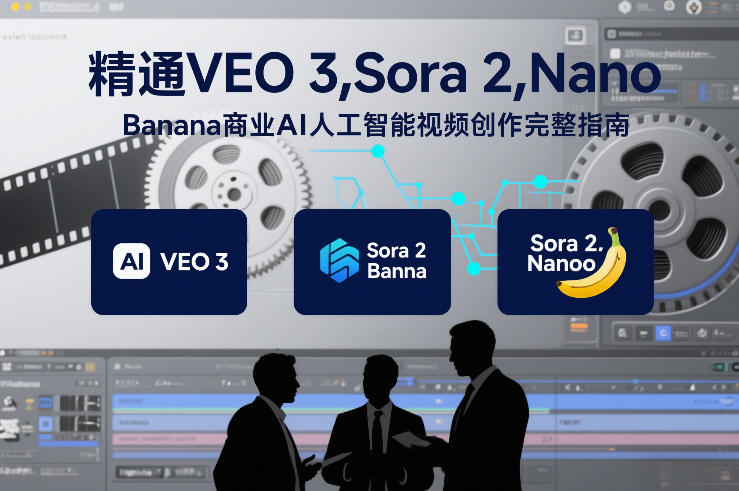精通VEO 3，Sora 2，Nano Banana商业AI人工智能视频创作完整指南-尤课网创