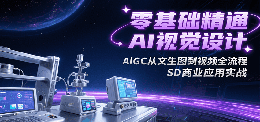零基础精通AI视觉设计，AiGC从文生图到视频全流程，SD商业应用实战-尤课网创