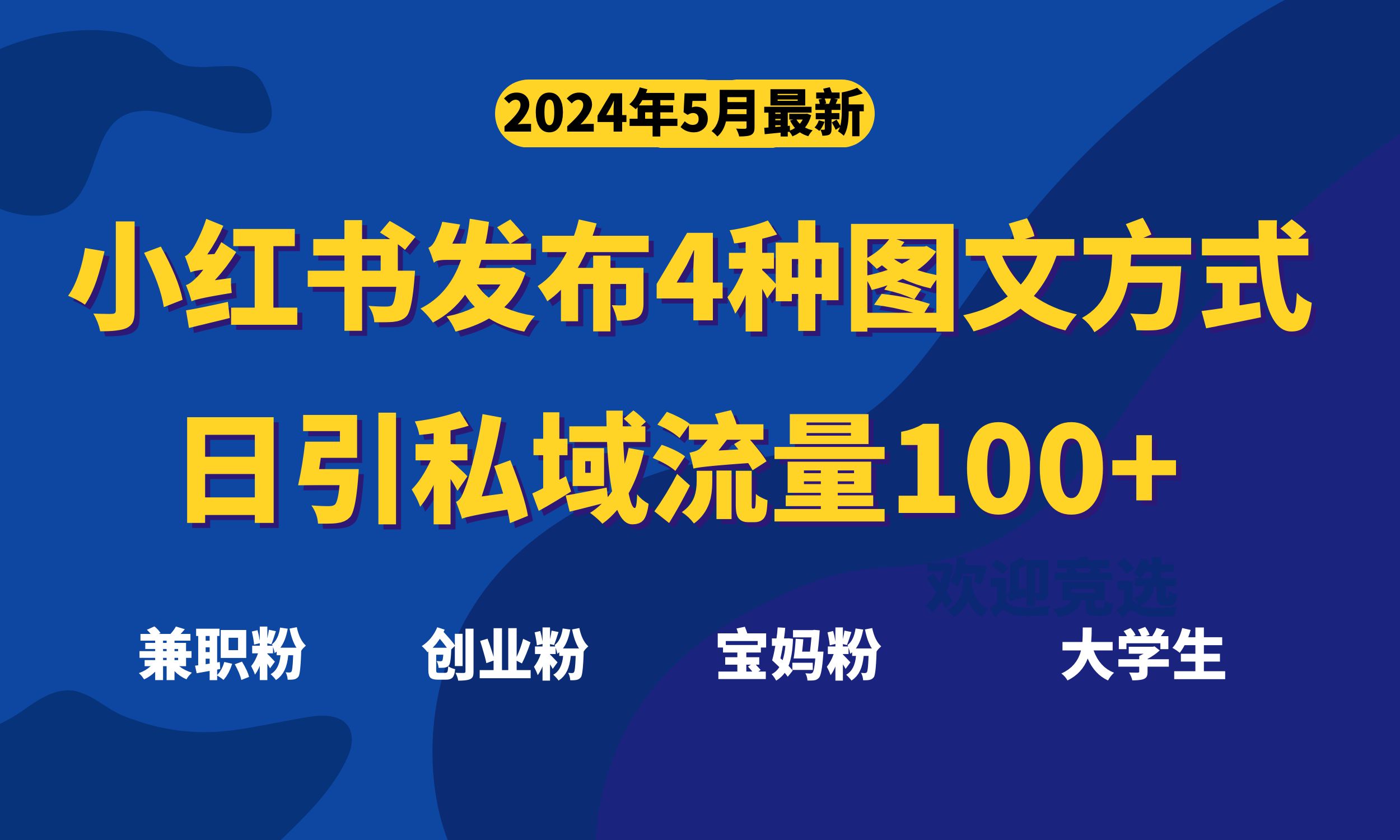 (10677期)最新小红书发布这四种图文,日引私域流量100+不成问题,-尤课网创
