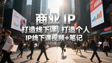 商业IP打造线下课，打造个人 IP线下课视频+笔记-尤课网创