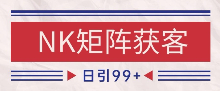 小红书某音NK赛道引流获客 自热矩阵日引200+-尤课网创