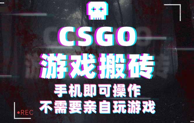 CSGO游戏挂机捡漏，单日扫货500+，年底小高峰上车可吃肉，手机即可操作…-尤课网创
