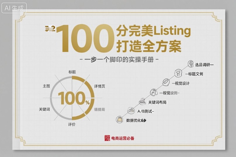 100分完美Listing打造全方案，想要完美listing必须是需要一步一个脚印的-尤课网创