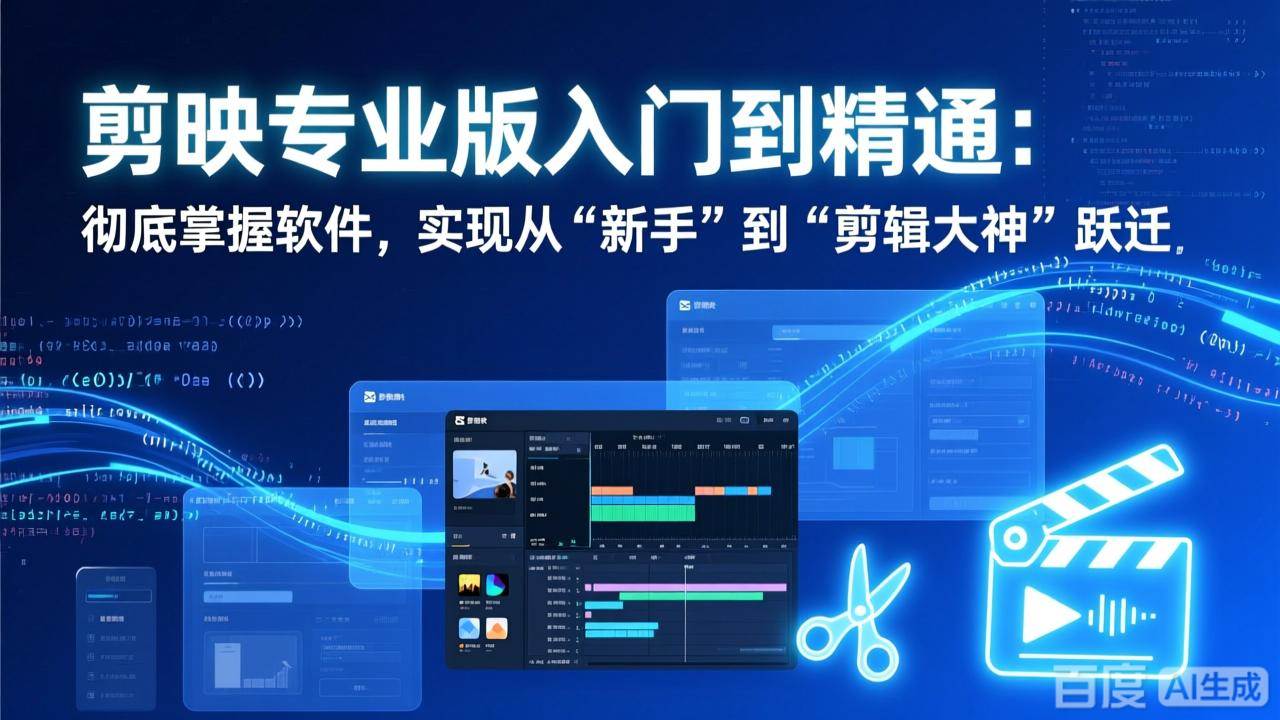 (17321期)剪映专业版入门到精通:彻底掌握软件,实现从“新手”到“剪辑大神”跃迁-尤课网创