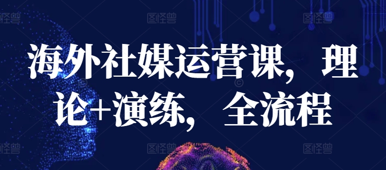 海外社媒运营课，理论+演练，全流程-尤课网创