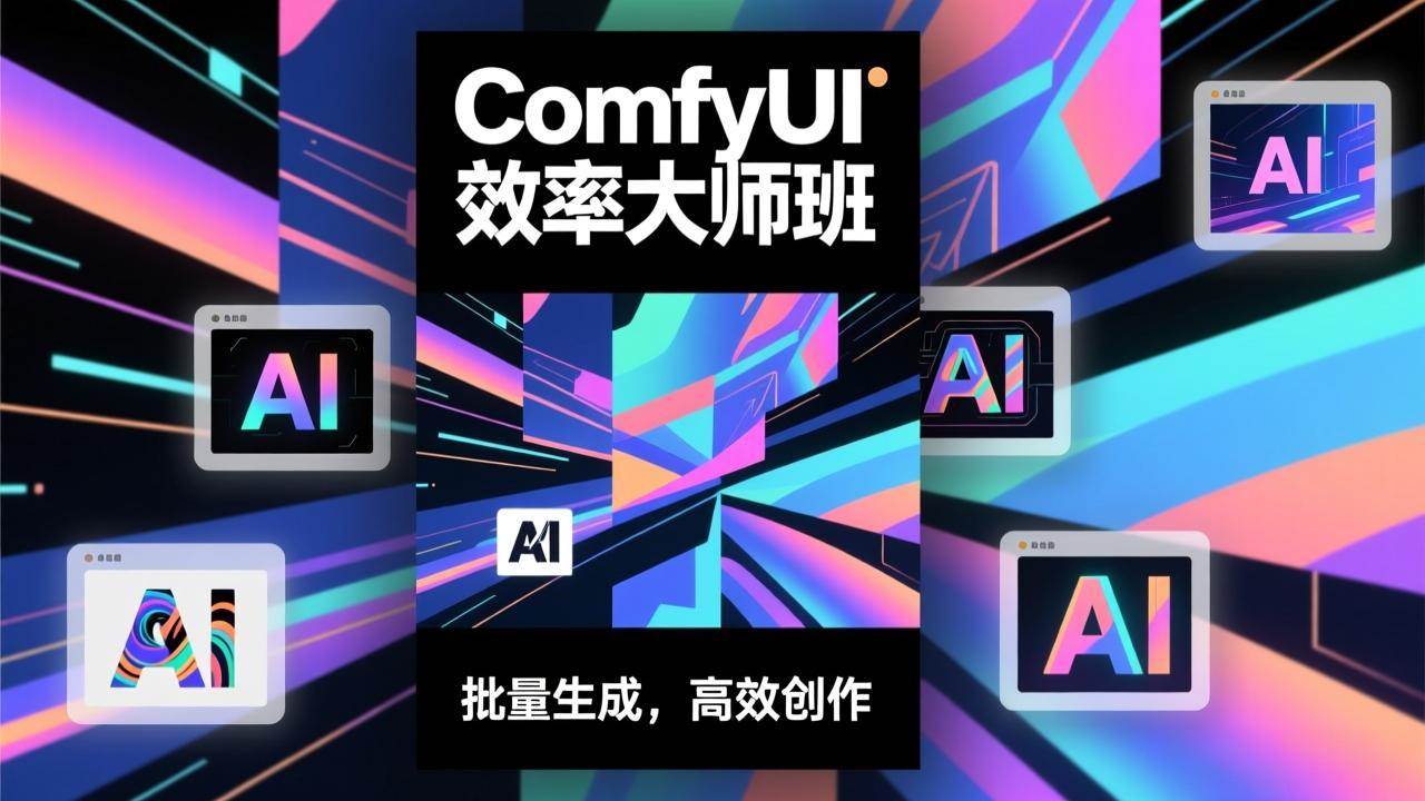 （17107期）ComfyUI效率大师班：工作流搭建，批量生成，将个人AI出图效率提升5-10倍，月接单收入1-3万-尤课网创