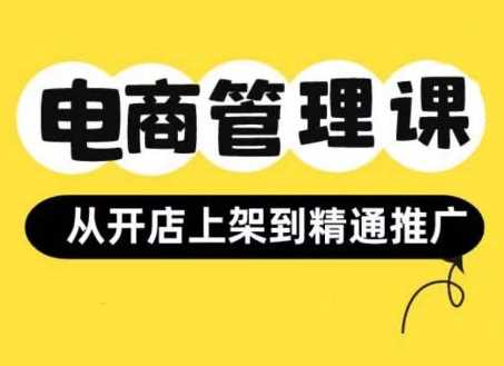 小红书&闲鱼开店从开店上架到精通推广，电商管理课-尤课网创