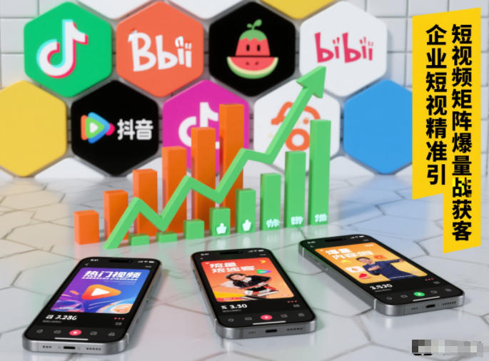 企业短视频精准引流矩阵获客，短视频矩阵爆量战法-尤课网创