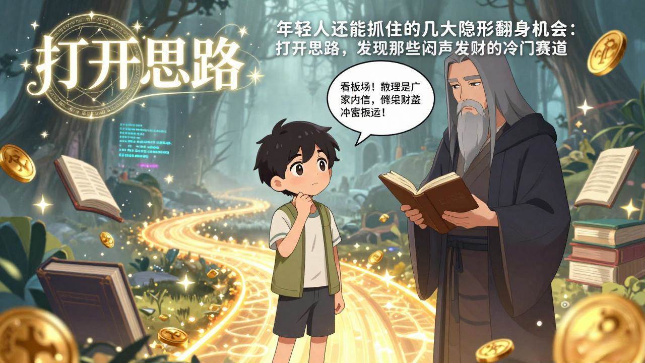 （17471期）付费文1+2：年轻人还能抓住的几大隐形翻身机会：打开思路，发现那些闷声发财的冷门赛道-尤课网创