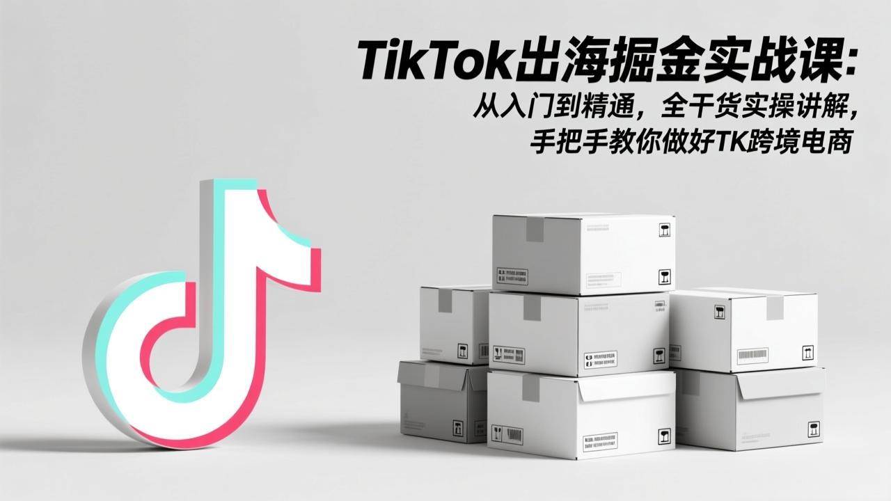（17368期）TikTok出海掘金实战课：从入门到精通，全干货实操讲解，手把手教你做好TK跨境电商-尤课网创
