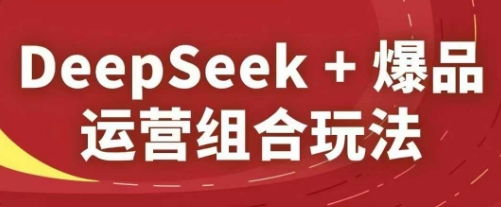 DeepSeek+爆品运营组合玩法，2025淘系精品课-尤课网创
