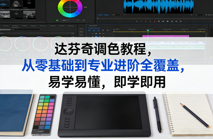 达芬奇调色教程，从零基础到专业进阶全覆盖，易学易懂，即学即用-尤课网创