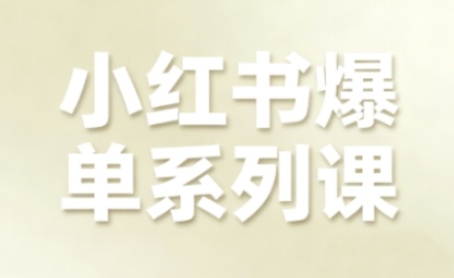 小红书爆单系列课，聚焦小红书电商全链路增长（更新）-尤课网创